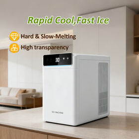 Transparent Ice Ball Maker with LCD Display and WiFi 3 Diameter Options 30mm 45mm 55mm
