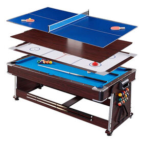Rotatable Dining Pool Tennis Airhockey Multifunction Game Tables
