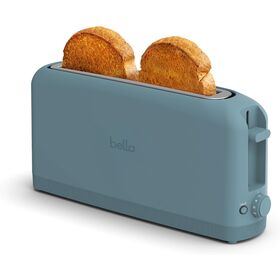 Compact Fits-Anywhere Toaster, 2-Slice Slim Surf Toaster with Long Extra Wide Slots for Home Kitchen