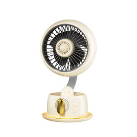 Best 2026 Fashion Coffee Cup Style High Speed Desk Fans With LED Light And Aromatherapy Rechargeable Fans great