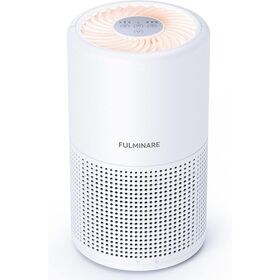 Quiet Bedroom Air Purifier, Portable Air Cleaner with Night Light Eliminates Pet Hair, Smoke & Odors for Home Office Use