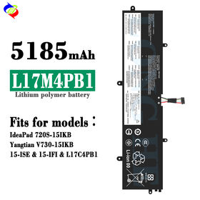 High Quality 5185mah L17M4PB1 Laptop Battery for Lenovo IdeaPad 720S-151KBYangtian V730-15IKB15-ISE 15-IFI L17C4PB1