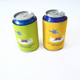 Wholesale custom print Neoprene can cooler for promotion, custom koozie
