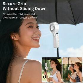 New Hanging umbrella fan Turns into a Desktop Fan in Seconds Compact and Space-Saving Folded Portable Fan 2000mAh cool