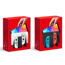Free Shipping Nintendo Switch with Neon Blue and Neon Red Joy-Con - Handheld Gaming Console