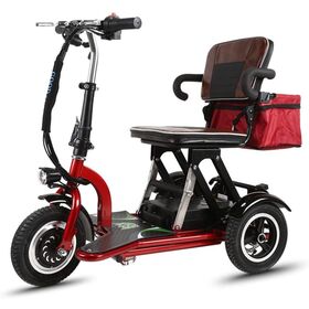 Free Shipping Foldable Electric Tricycle Mobility Scooter for Adults | Stable, Portable, and 3-Speed with In Situ Rotation
