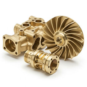 Precision 5 Axis CNC Milling Brass Custom Mechanical Machining Component Parts