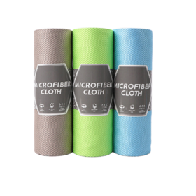 Microfiber cleaning towel roll scale