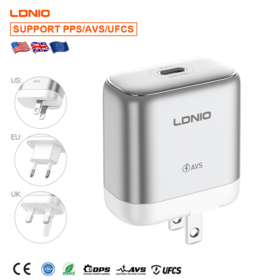 LDNIO Q20 Multifunction Wall Charger 60W USB-C Fast Charging Supports PD 3.2 PPS, UFCS, and AVS Protocols with CE ROHS