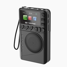 Portable DAB+ Digital Radio FM Alarm Clock MP3 Player Flashlight