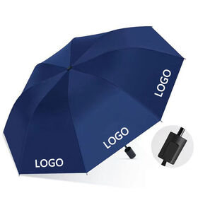 Custom Logo UV Protection Windproof Travel Rain Sun Umbrella