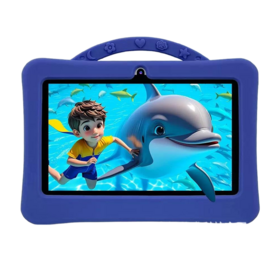 Robust 10 Inch Portable Kids Tablet Android 14 Parental Control Eye Protection Kids Learning Tablet for Preschool