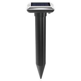 Solar Ultrasonic Animal Repeller Outdoor Waterproof Snake Mole Mouse Repellent Device With Buzzer Sound