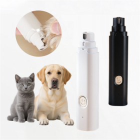 Quiet Professional Rechargeable Portable Electric Cat Nail Trimmer Pet Dog Nail Grinder With Led Light