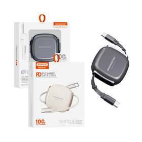 SMS-BJ53 Retractable Type-C Charging Cable 1M 100W PD Fast Charging Cord Power Line 6000Bend with Lifespan 4 Color available