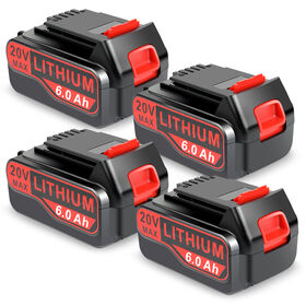 Industrial 20V 6Ah Replacement Lithium Battery Compatible with Black & Decker LB2X3020/LB2X4020 Built-in BMS with Overheat