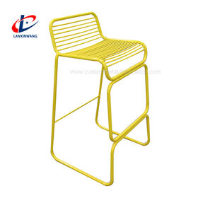 Custom Metal Tube Bending Modern Metal Bar Stools for Commercial Seating