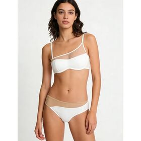 Bonded Underwear, Bonded Sports Bra, Removable Cups, Brief, Microfibre, Mesh, Back Closure, Various Colours Available, ODM