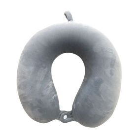 U-shaped Travel Memory Foam Neck Pillow for Airplane and Camping Head Support