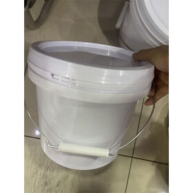 custom empty plastic paint bucket with sealed cover