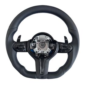 Color Stitching Genuine Leather Steering Wheel