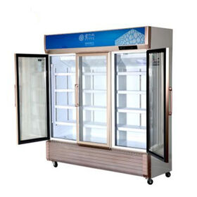 Professional supplier commercial glass door display fridge freezer for drink