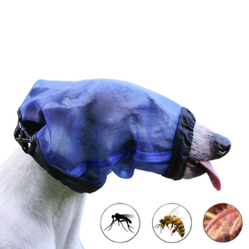 Boza Antimosquitos para Perros de Exterior, Transpirable, Malla Ajustable, Antiladridos, Suministros para Mascotas