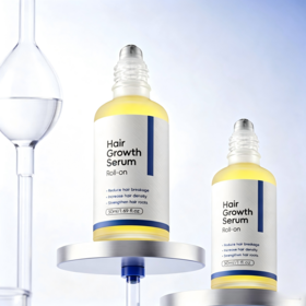2-in-1 Haarpflege-Essenz Roll-On & Haarwachstums-Serum mit natürlichem Rosmarin-Ätherischem Öl und Redensyl für Haarregeneration
