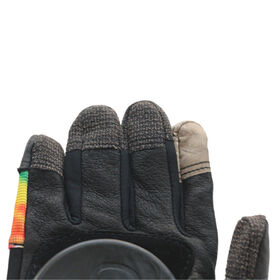 Wholesale Rainbow Tie Dye Skate Gloves Adjustable Wrist Strap Touch Fingers Protective Longboard Slide Gloves