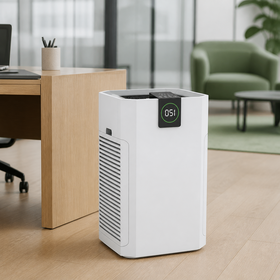 850m3/h Large Room Air Purifier with HEPA and Carbon Filter, PM2.5 Display, 4 Fan Speeds, Sleep Mode, Ionizer and Touch Control