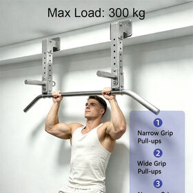 Heavy-Duty Wall Pull-Up Bar with Infinite Grip Settings 600+ lbs Capacity Commercial-Grade Home Gym Equipment