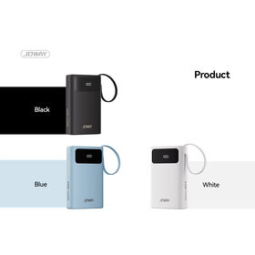45W 20000mAh TFT Smart Power Bank Built-in Type-C Cable JP366 JOWAY