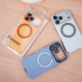 Wholesale 2-in-1 Cell Phone Shell for iPhone 18 2000G Magnetic Ring with 360-Degree Kickstand Premium Matte Color-Block Case