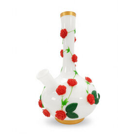 3D rose GlassBong | Smooth Draw Beaker Water Pipe Best sell|wholesale|OEM|Factory Outlet