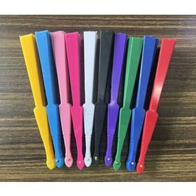 Plastic folding fans
