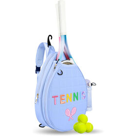Tennis Bags for Women Girl Tennis Sling Crossbody Backpack Water Resistant Tennis Bag for Pickleball Tennis Racketball