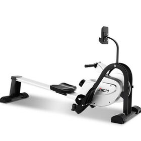 Folding home gym equipment multifunctional trainer magnetic rowing machine