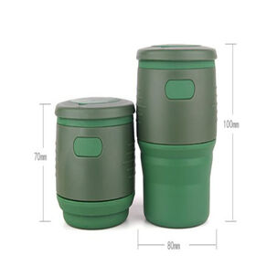 Tasse de café potable de voyage portatif pliable