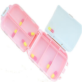 Factory direct supply portable plastic pill box
