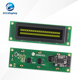 Russian characters JXD2002A-IIC VA Yellow Negative LCD screen iic/l2c with backlight dot matrix monochrome LCM display module
