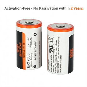NO Passivation within 2 Years ER17335 Li-SOCl2 Battery 3.7V for Remote Monitoring Equipment with Wide Temperature Range