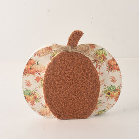 HARVEST Day pumpkin Sign Tabletop Ornament FSC Certified 20cm Rustic Home Decor