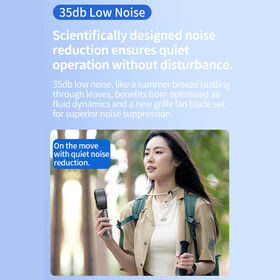 Wholesale Desktop Handheld Fan 5000 RPM High Speed Rechargeable Cooling Fan LED Screen Low Noise Portable Air Blower