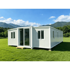 Casa Expandible con Panel de Madera, Casa Prefabricada de Contenedor, Villa Prefabricada de Lujo