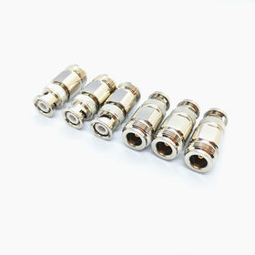 BNC/N-JK ZSX Connector Brass RF Adapter BNC Male to N Female Coaxial Adapter for RF Antenna 50Ohm