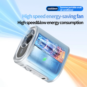 USB Clip Fan: 2000mAh Portable Waist/Umbrella Fan