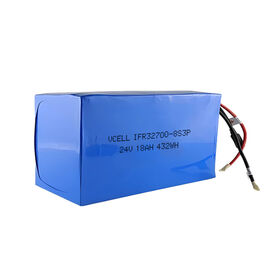 Wholesale 24V 18Ah IFR32700 Rechargeable LiFePO4 Battery For Solar Street Lights Ebike E-Scooter Electric Wheelchairs