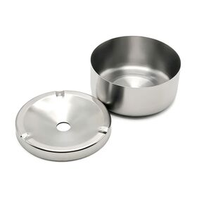 Wholesale round metal ashtray with removable lid; fashion ashtray
