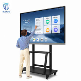 Smooth Touch 4k resolution 55"/65"/75"/85"/98" Multi-Touch Interactive Whiteboard Perfect for Meetings & Teaching