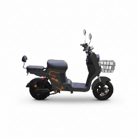 Steel Frame Electric Scooter Rear Hub Battery City Riding E Bike